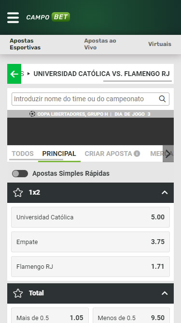 Mercados de apostas