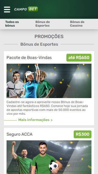 CampoBet promoções
