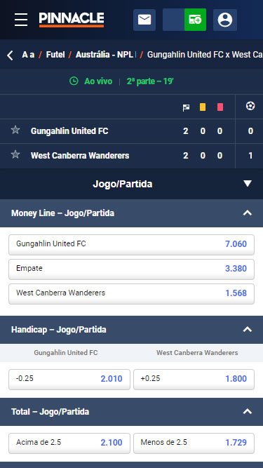 Pinnacle apostas ao vivo