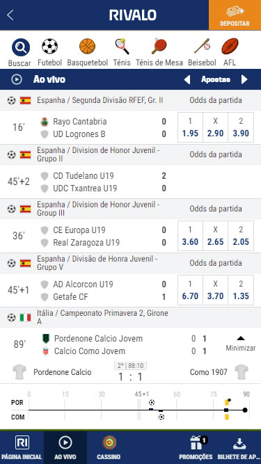 Rivalo app