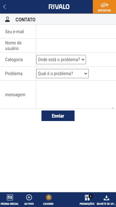 Contato da Rivalo