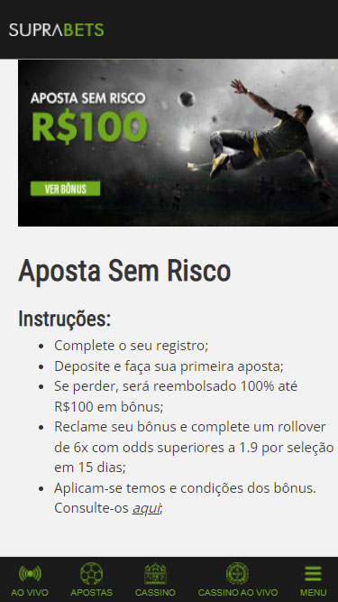 Código promocional Suprabets
