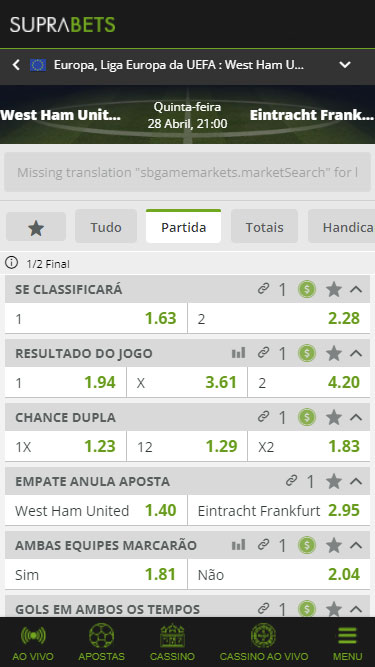 Mercados de apostas