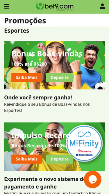 Bet9 promoções
