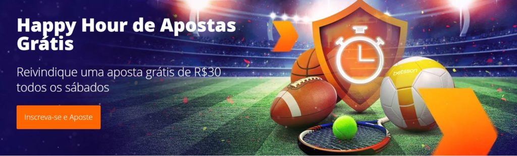 Promoção Betsson - Happy Hour de Apostas Grátis