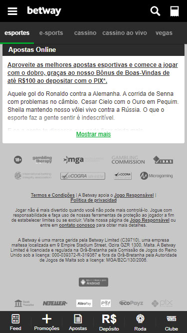 Betway é seguro