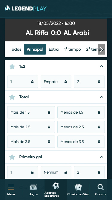 LegendPlay apostas ao vivo