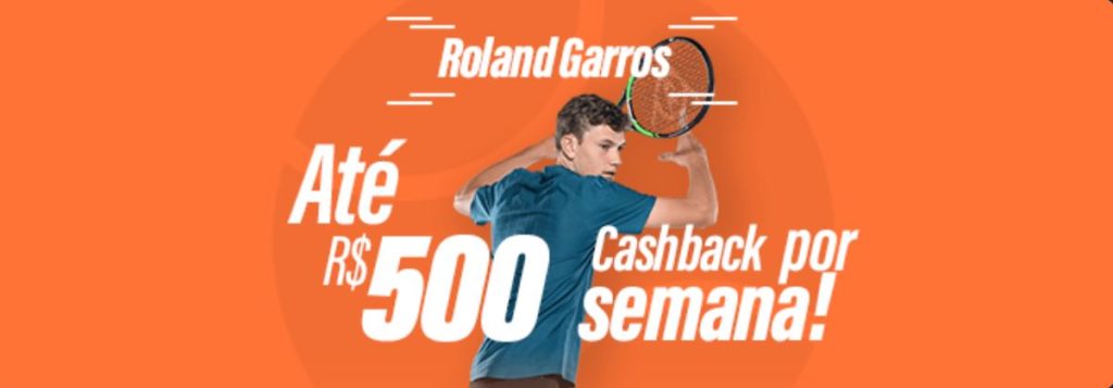 Promoção Betmotion - Cashback Roland Garros