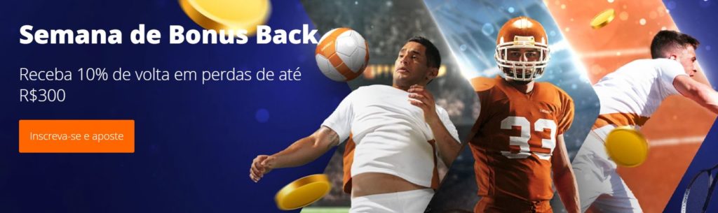 Promoção Betsson, - reembolso de 10% até R$300