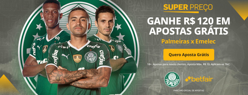 Betfair super preço palmeiras x emelec