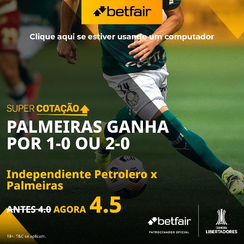 Super cotação - Palmeiras ganha 1 ou 2