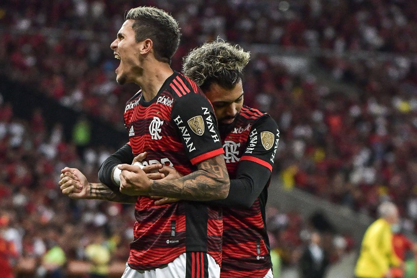 Dorival Júnior festeja entrosamento de Pedro e Gabigol em goleada do Flamengo