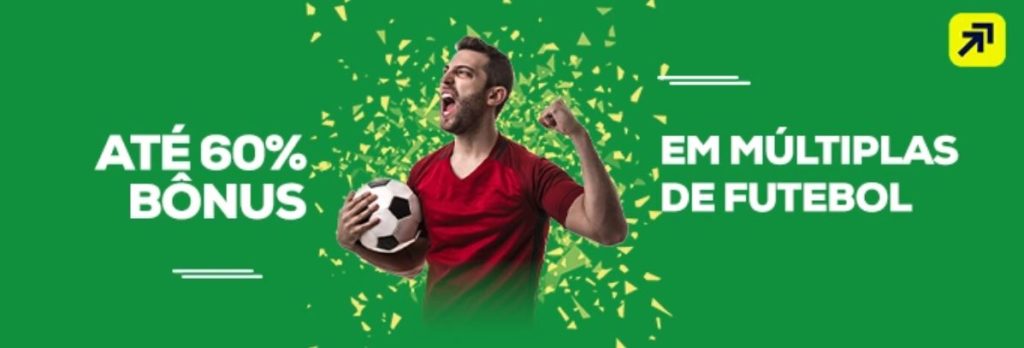 Promoção Betmotion - até 60% de bônus para apostas múltiplas de futebol