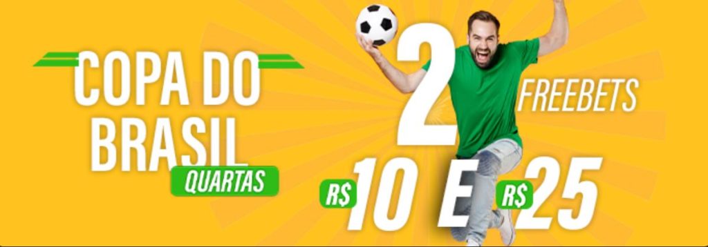 Promoção Betmotion - Copa do Brasil 2022 com duas freebets