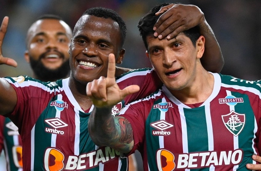 Arias e Cano (Fluminense) Jhon Arias e Germán Cano