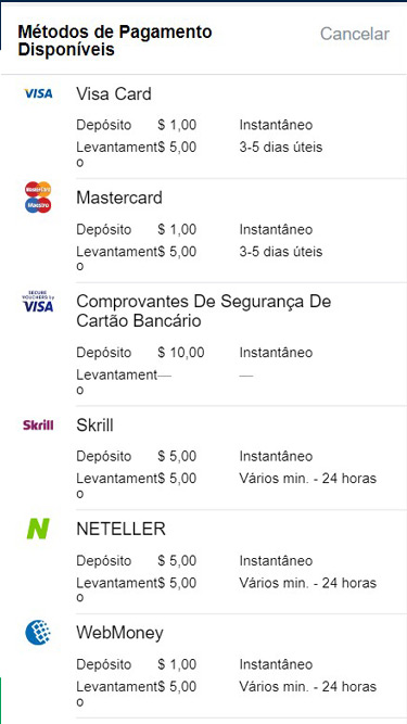Marathonbet Depósito