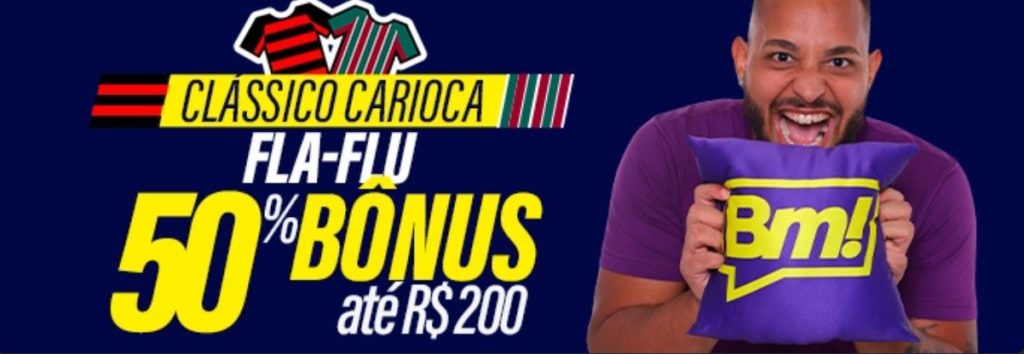 Promoção Betmotion - Fla-Flu com bônus de 50% até R$200
