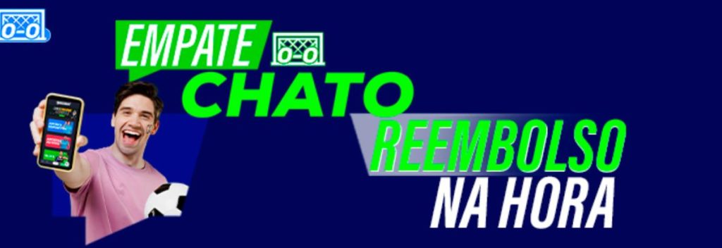 Promoção Betmotion - Empate Chato com reembolso na hora