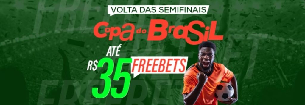 Promoção Betmotion - freebets nos jogos de volta das semifinais da Copa do Brasil 2022