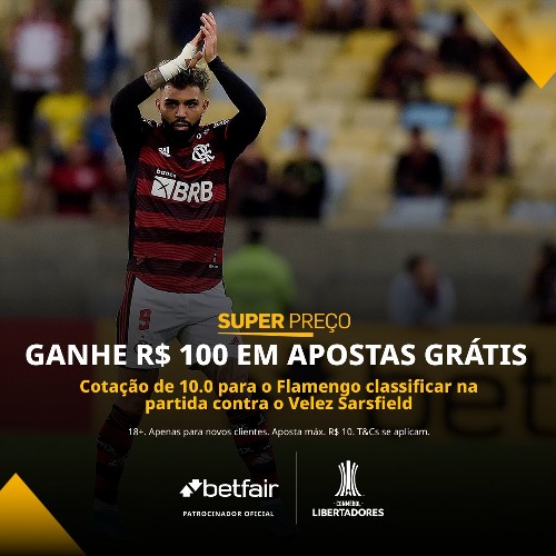 Flamengo x Velez - Aposta Grátis 10$