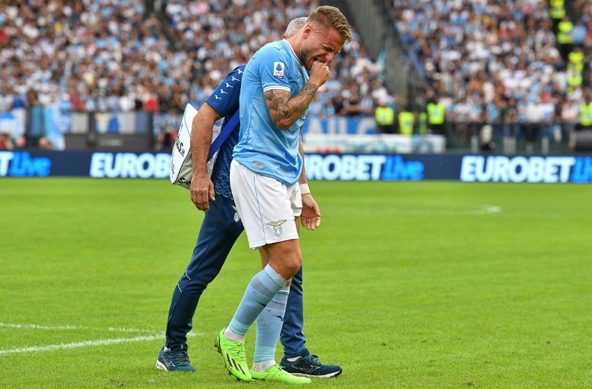 Immobile, da Lazio, tem lesão na coxa e deve ficar fora até 2023
