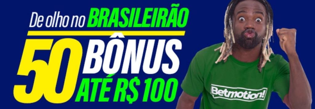 Promoção Betmotion - Bônus de 50% até R$100 para o final de semana esportivo