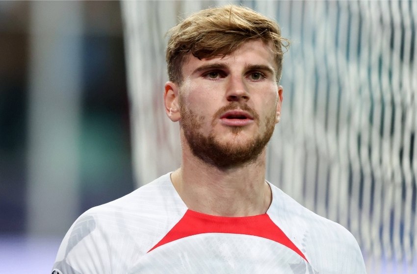 Timo Werner (RB Leipzig) Timo Werner, da Alemanha, está fora da Copa