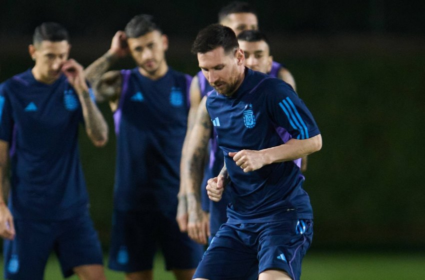 Argentina: Messi treina bem e está confirmado contra o México