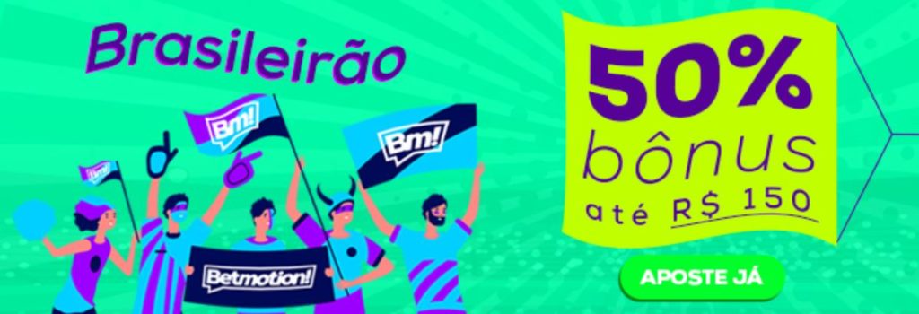 Promoção Betmotion - Bônus de 50% até R$150 para apostar neste final de semana