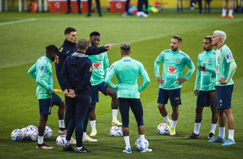 Treino da seleção brasileira Treino do Brasil antes da Copa
