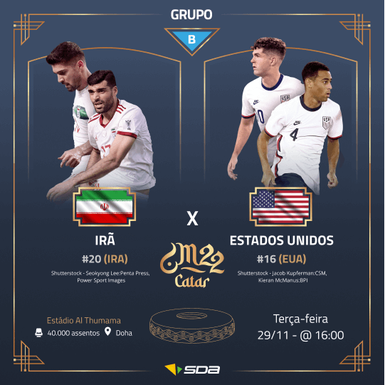 Irã x Estados Unidos: onde assistir ao jogo da Copa online