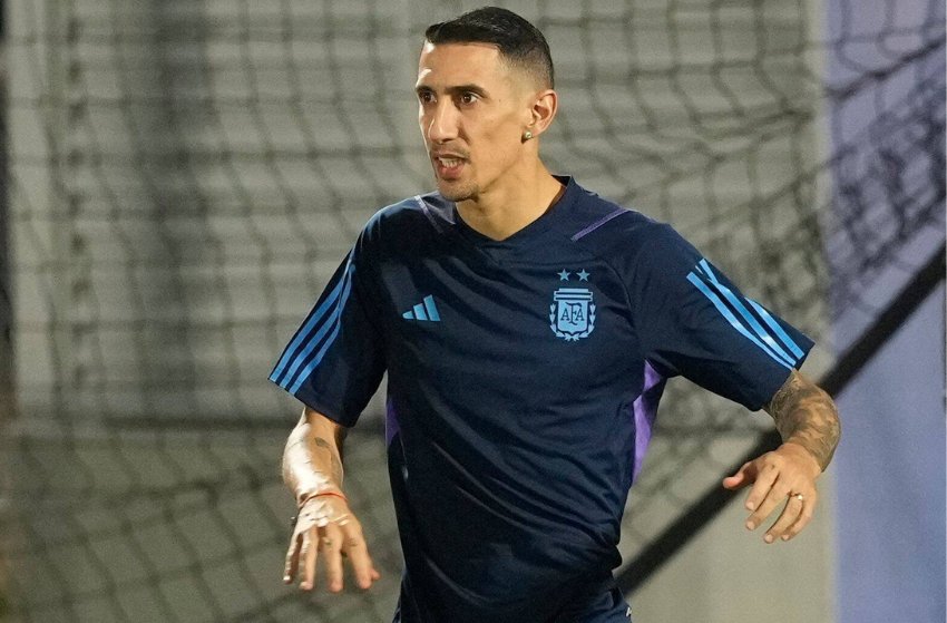 Argentina: Di María e De Paul treinam para jogo contra Holanda