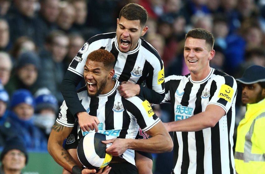 Joelinton e Bruno-Guimarães, do Newcastle Joelinton e Bruno-Guimarães, do Newcastle