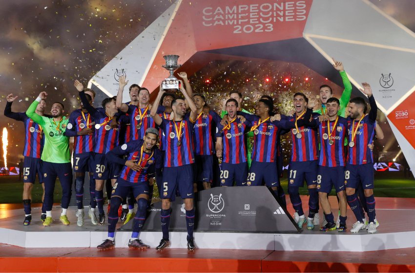 Barcelona campeão da Supercopa da Espanha Barcelona campeão da Supercopa da Espanha