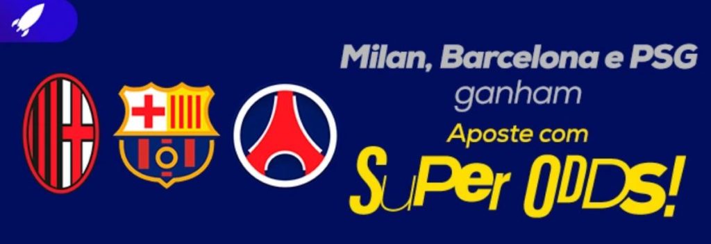 Promoção Betmotion - Super Odds para vitórias de Milan, Barcelona e PSG