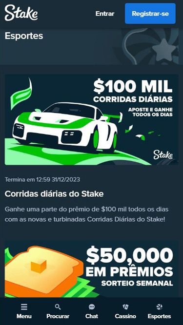 Stake promoções