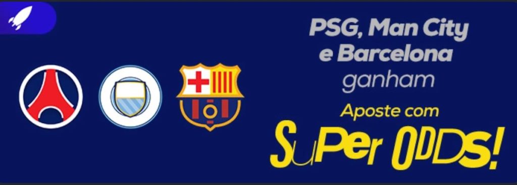 Promoção Betmotion - Super Odds para vitórias de PSG, Manchester City e Barcelona