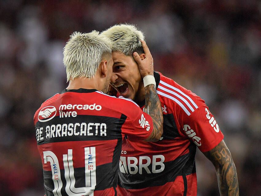 Arrascaeta e Pedro, do Flamengo Arrascaeta e Pedro, do Flamengo
