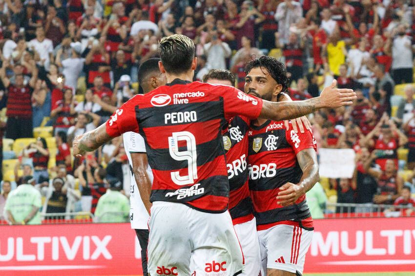 Pedro e Gabigol, do Flamengo Pedro e Gabigol, do Flamengo