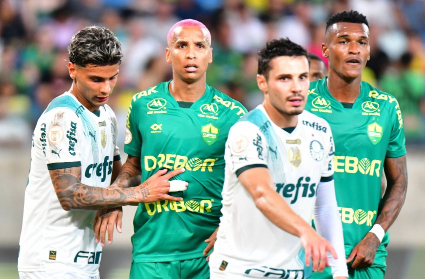 Richard Ríos e Raphael Veiga, do Palmeiras Richard Ríos e Raphael Veiga, do Palmeiras