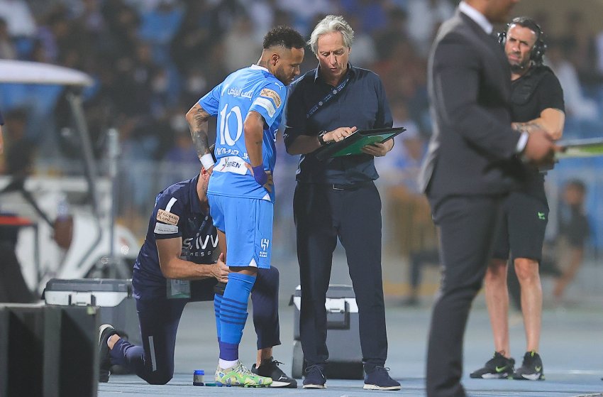 Neymar e Jorge Jesus, do Al-Hilal Neymar e Jorge Jesus, do Al-Hilal