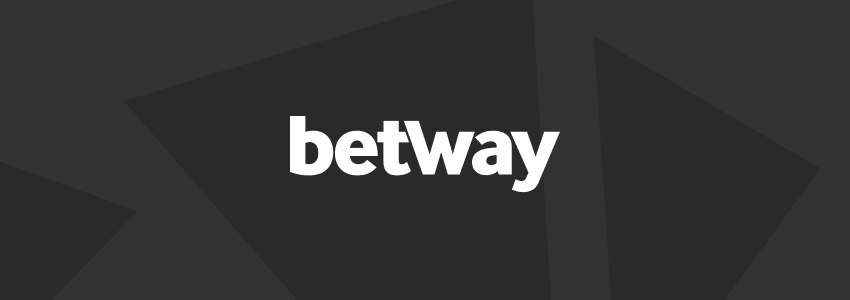 Divulgação da Betway no SDA. A marca da casa de apostas aparece ao centro, em tons de branco, contra fundo estilizado com a identidade visual do site.