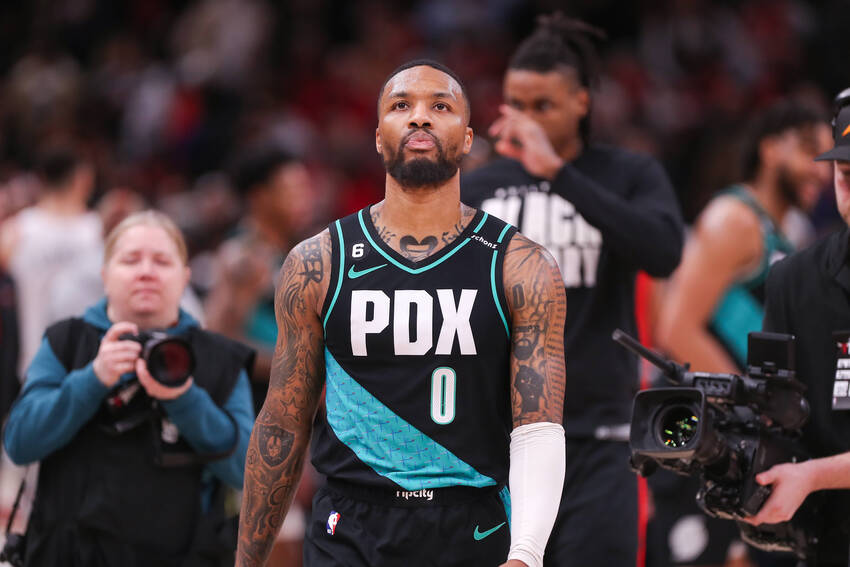Damian Lillard, atualmente jogador do Portland Trail Blazers Damian Lillard, atualmente jogador do Portland Trail Blazers