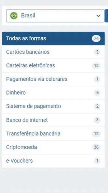 1XBET Depósito: cartões bancários, carteiras eletrônicas, via celular, dinheiro, transferência bancária, criptomoeda, e-vouchers, e mais.