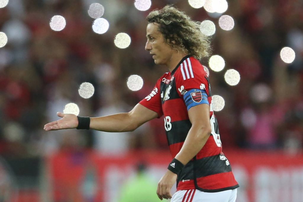 Zagueiro David Luiz do Flamengo em campo