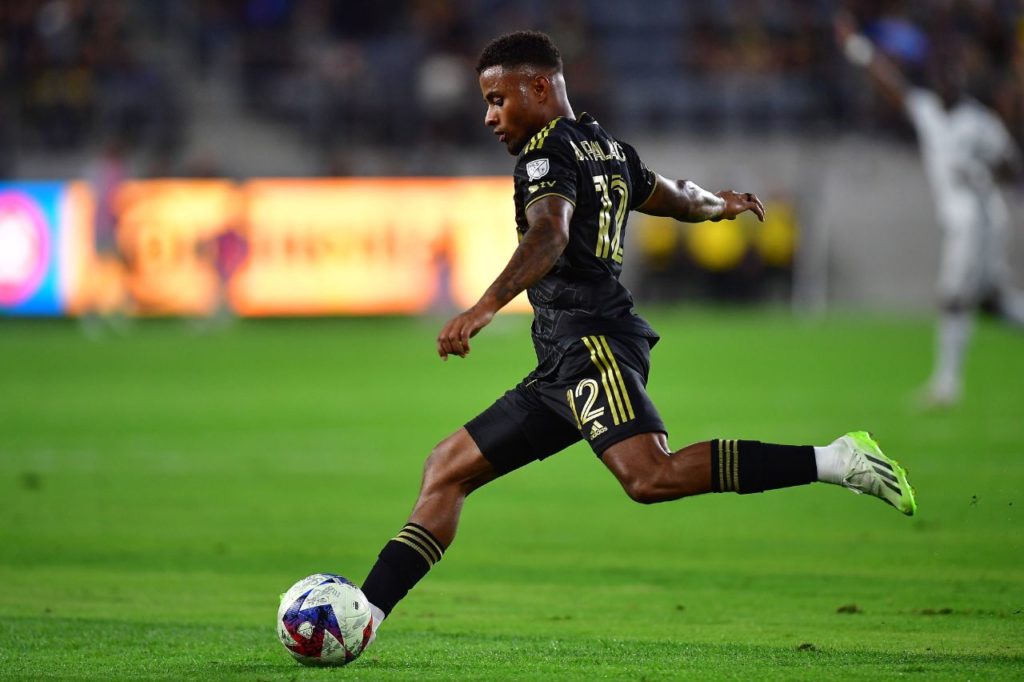 Diego-Palacios-Los-Angeles-FC-jogo-imago1031570268h Lateral-esquerdo Diego Palacios jogando pelo Los Angeles FC, dos EUA