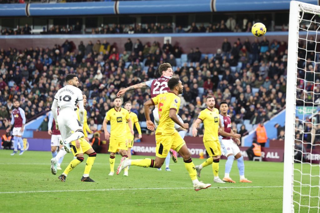 Zaniolo-Aston-Villa-gol-imago103828555h Zaniolo marcando o gol do Aston Villa no empate com o Sheffield pela Premier League