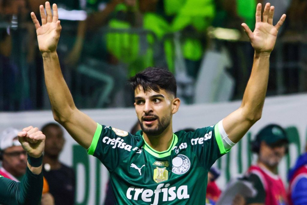 Flaco-López-Palmeiras-jogo-imago1037512861h Centroavante Flaco López comemorando gol pelo Palmeiras