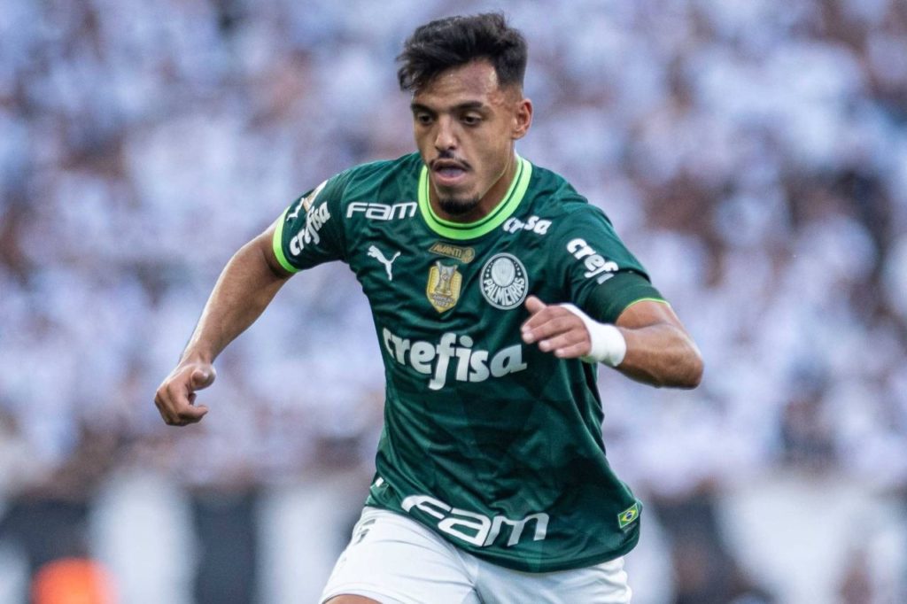 Gabriel-Menino-Palmeiras-jogo-imago1034084681h Volante Gabriel Menino em jogo do Palmeiras
