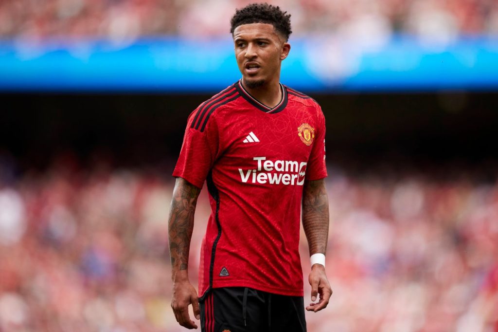 Jadon-Sancho-Manchester-United-1032938420h Meia Jadon Sancho em jogo do Manchester United